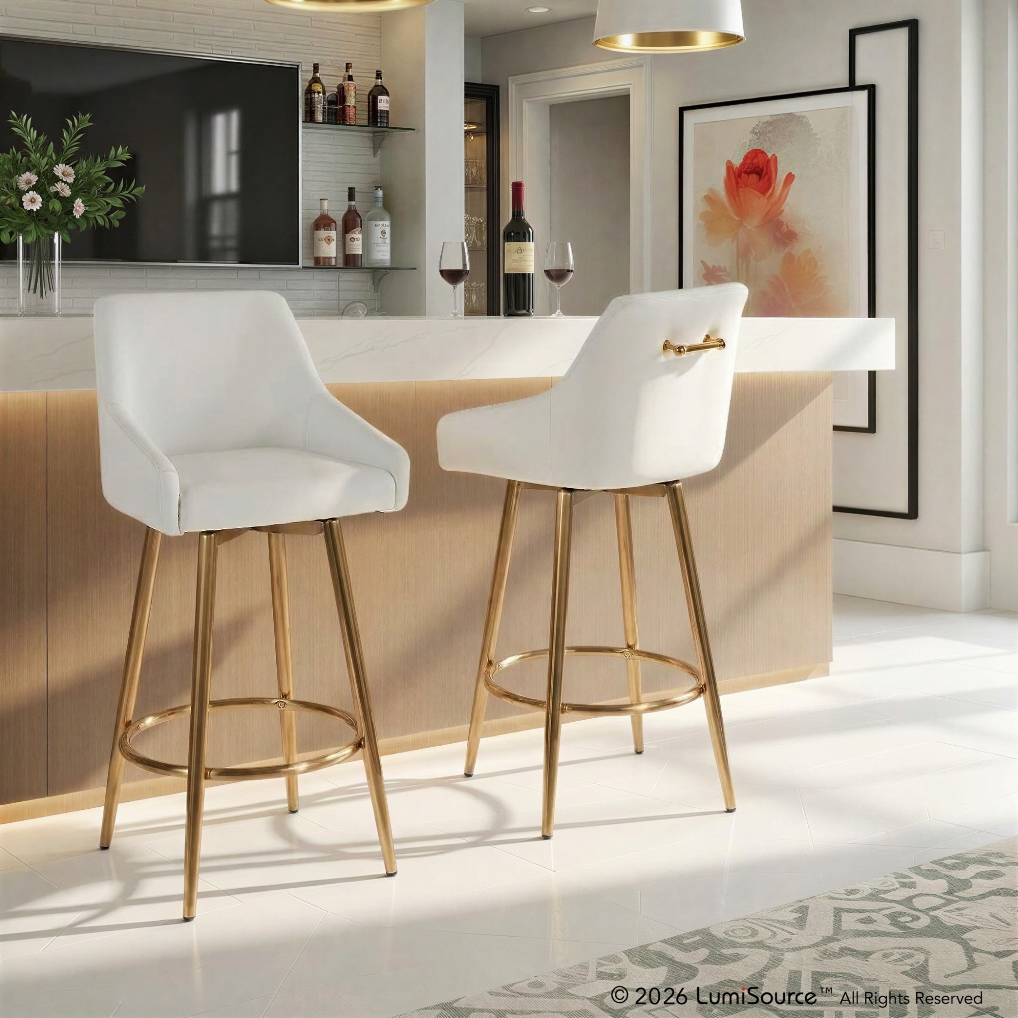 Hannah 30" Fixed-height Barstool - Set Of 2